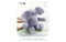 Leisure Arts Little Crochet Friend Animals Crochet Kit, Elephant, 8", Complete Crochet kit, Learn to Crochet Animal Starter kit for All Ages, Includes Instructions, DIY amigurumi Crochet Kits